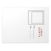 Een brief aan de Santa Notitieblok (Voorkant)