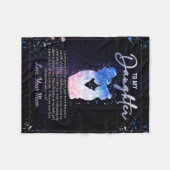 Een brief aan mijn dochter op maat gemaakt voor fleece deken (Voorkant (Horizontaal))