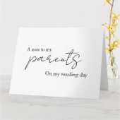 Een brief aan mijn ouders, schoonouders, moeder, v kaart (Gele Bloem)