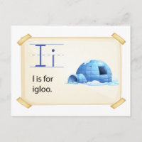 Een brief I voor igloo