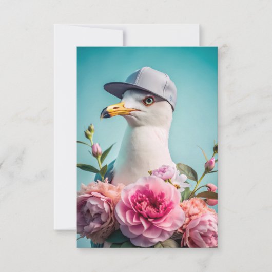 Een brief met een zeemeeuw bedankt (Voorkant)