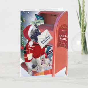 Een brief naar kerstkaarten voor kerstmis feestdagen kaart