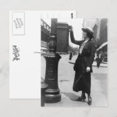 Een brief schrijven in New York City Briefkaart (Voorkant / Achterkant)