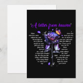 Een brief uit de hemel bedankkaart (Voorkant / Achterkant)