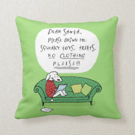Een brief van de hond aan de Kerstman - grappig ke Kussen