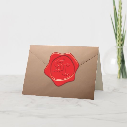 Een brief van de Kerstman Kaart (Voorkant)