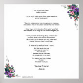 Een brief van een vriend. Tweede deel... Poster (Voorkant)