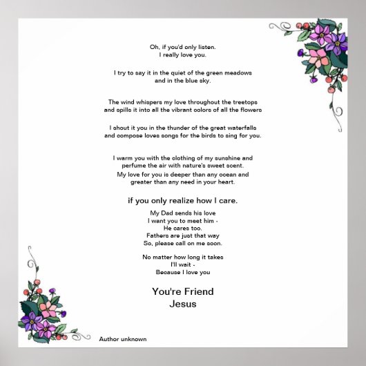 Een brief van een vriend. Tweede deel... Poster (Voorkant)