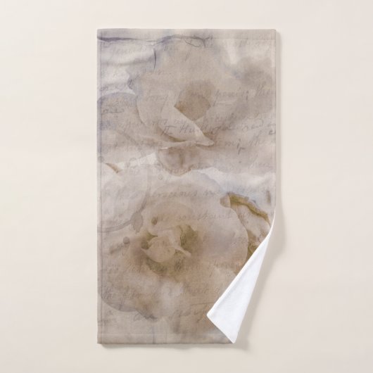 Een brief van gisteren - Antiek Roos en windmollen Bad Handdoek (Handdoek)