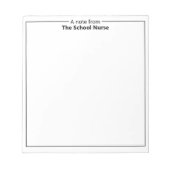 Een brief van het Notitieblok van de schoolverplee (Voorkant)