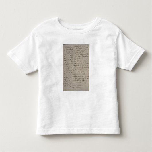 Een brief van Maria Theresa aan koning Frederick Kinder Shirts (Voorkant)