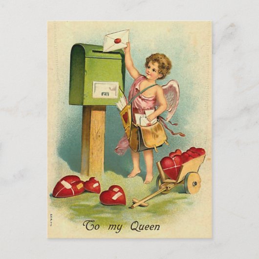 Een brief voor mijn koningin briefkaart (Voorkant)