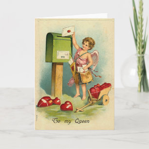 Een brief voor mijn koningin feestdagen kaart