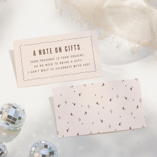 Een briefje over cadeaus | Een klein beetje ouder Informatiekaartje