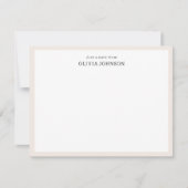 Een briefje van Border Boho Flowers Note Kaart Notitiekaartje (Voorkant)