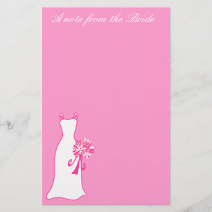 Een briefje van de bruid stationery briefpapier