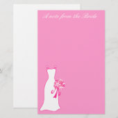 Een briefje van de bruid stationery briefpapier (Voorkant / Achterkant)