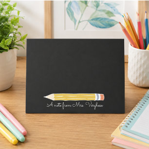 Een briefje van de leraar Potlood Cute Klasherinn Post-it® Notes