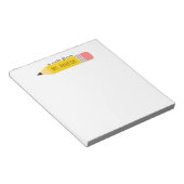 Een briefje van de leraar Potlood Notitieblok (Schuin)