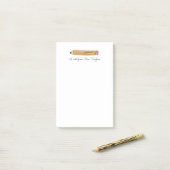 Een briefje van docent nummer 2 potlood notitieblo post-it® notes (Op bureau)