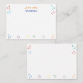 Een briefje van leraar Gift Notitiekaartje (Voorkant / Achterkant)