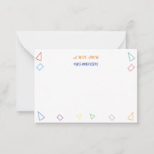 Een briefje van leraar Gift