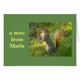 Een briefje van Marla!