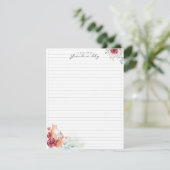 Een briefje van oma | Monogram briefpapier Informatiekaartje (Staand voorkant)