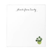 Een briefje van Pilea Peperomioides Notitieblok (Voorkant)