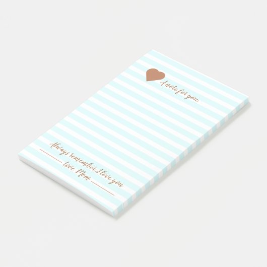 Een briefje voor je van mama post-it® notes (Schuin)
