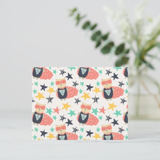 een briefkaart (Staand voorkant)