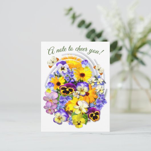 Een Briefkaart met aangepaste tekst op basis van f (Staand voorkant)