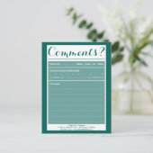 een briefkaart met restaurant met logo (Staand voorkant)