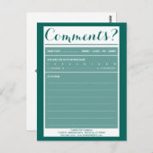 een briefkaart met restaurant met logo (Voorkant / Achterkant)