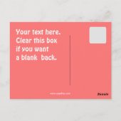 Een briefkaart uit de VS! (Achterkant)