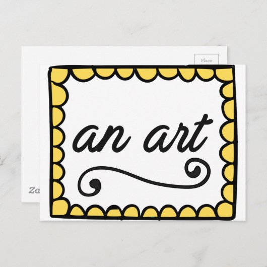 Een briefkaart van de Kunst (Voorkant / Achterkant)