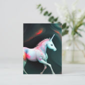 Een Briefkaart van de Magische Unicorn (Staand voorkant)