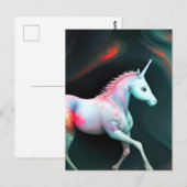 Een Briefkaart van de Magische Unicorn (Voorkant / Achterkant)