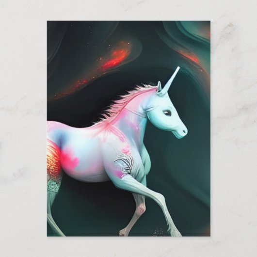 Een Briefkaart van de Magische Unicorn (Voorkant)