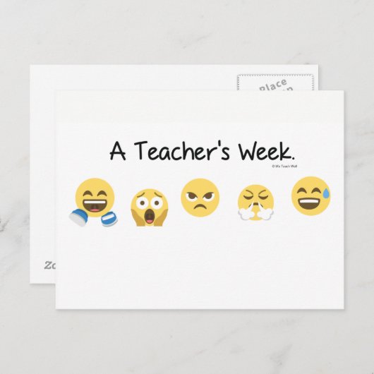 Een Briefkaart van de week van de leraar (Voorkant / Achterkant)