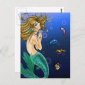 Een Briefkaart van de Zeemeermin (Voorkant / Achterkant)