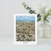 Een briefkaart van een Florida, USA strand met zee (Staand voorkant)