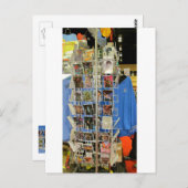 Een Briefkaart van een Rack van Briefkaarten (Voorkant / Achterkant)