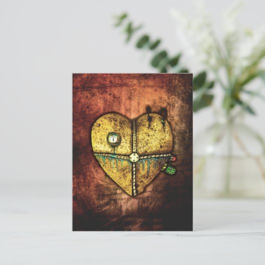 Een Briefkaart van het hart van minder gebroken Go (Staand voorkant)