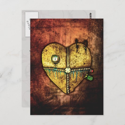 Een Briefkaart van het hart van minder gebroken Go (Voorkant / Achterkant)