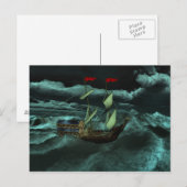Een Briefkaart van het Zee van de Wilde en van de (Voorkant / Achterkant)