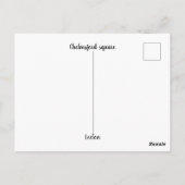 Een briefkaart van normale grootte (Achterkant)