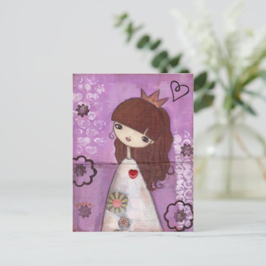 Een Briefkaart van prinses (Staand voorkant)