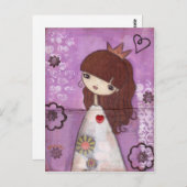 Een Briefkaart van prinses (Voorkant / Achterkant)