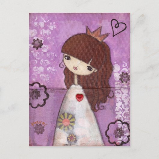 Een Briefkaart van prinses (Voorkant)